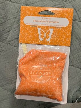 Scentsy Orange Farmstand Pumpkin Scent Pak Sachet